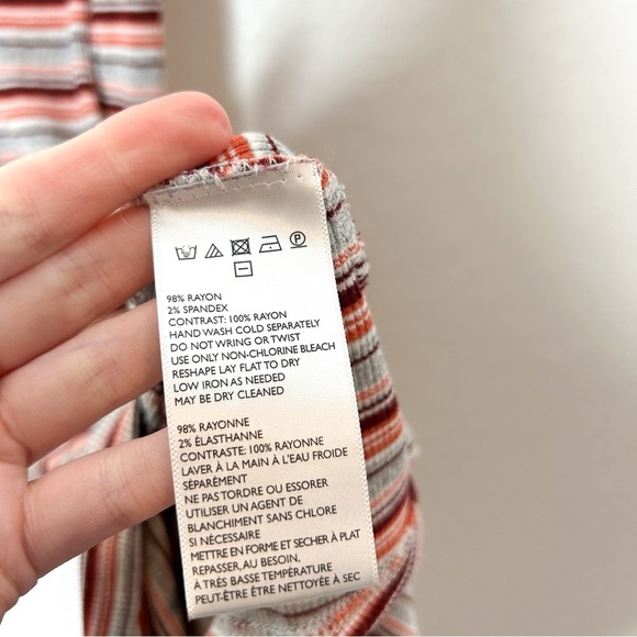 Urban Outfitters BDG Mariah Stripe Knit Tie Shoulder Mini Dress Small S - Picture 9 of 10